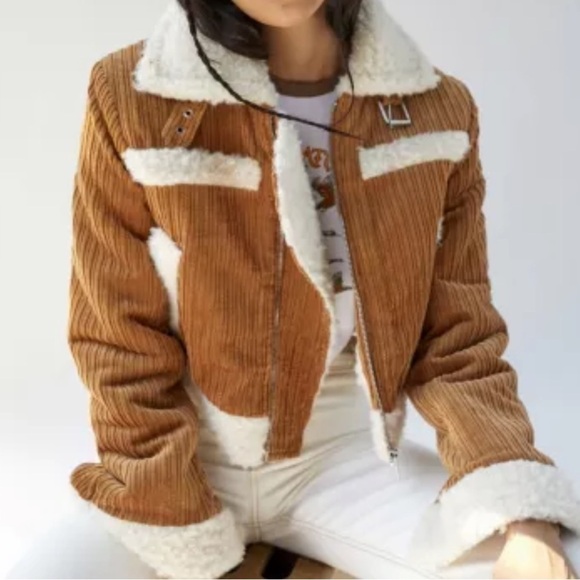 BDG Courduroy Sherpa Jacker NWT - Picture 2 of 5